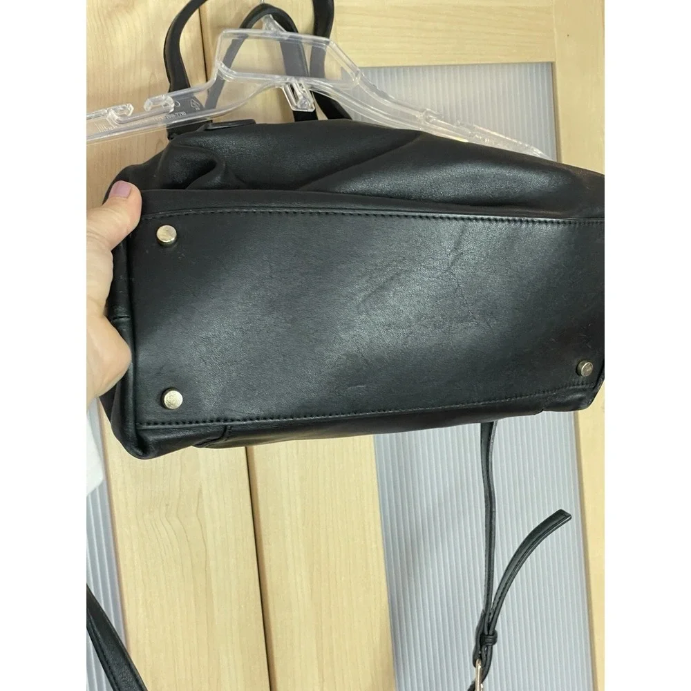 Kate Spade Hampton Purse Leather Satchel Shoulder Bag‎ Black Modern Casual